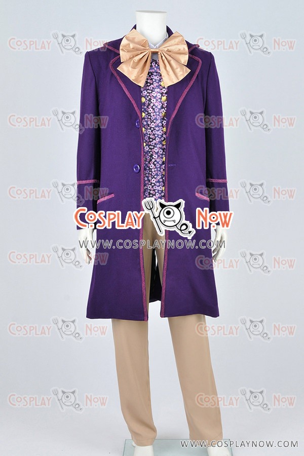 Charlie And The Chocolate Factory Cosplay Willy Wonka Costume