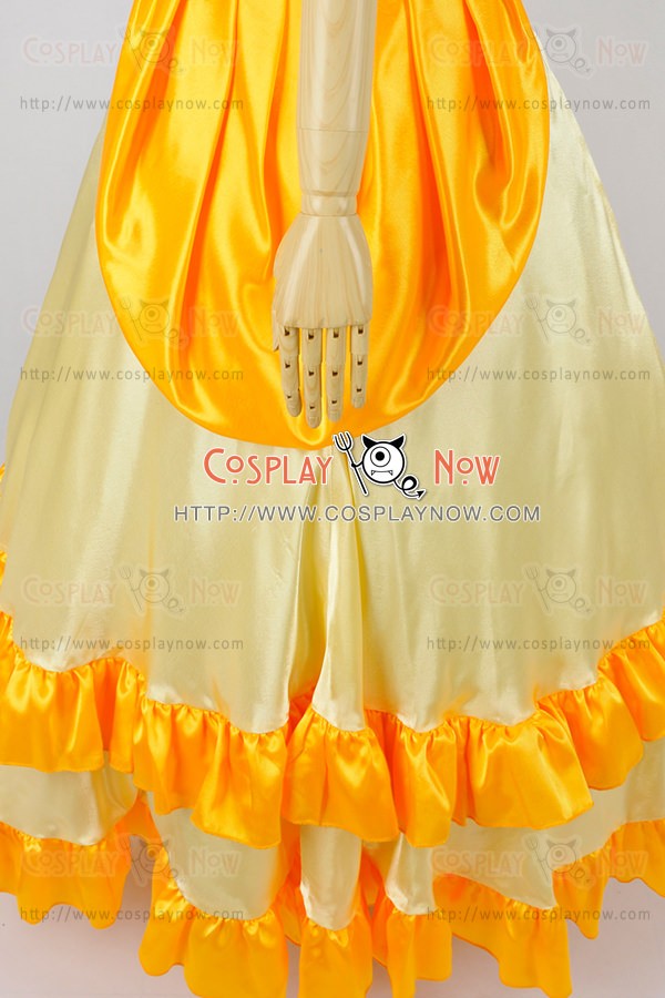 Super Mario Bros Cosplay Princess Daisy Dress Costume