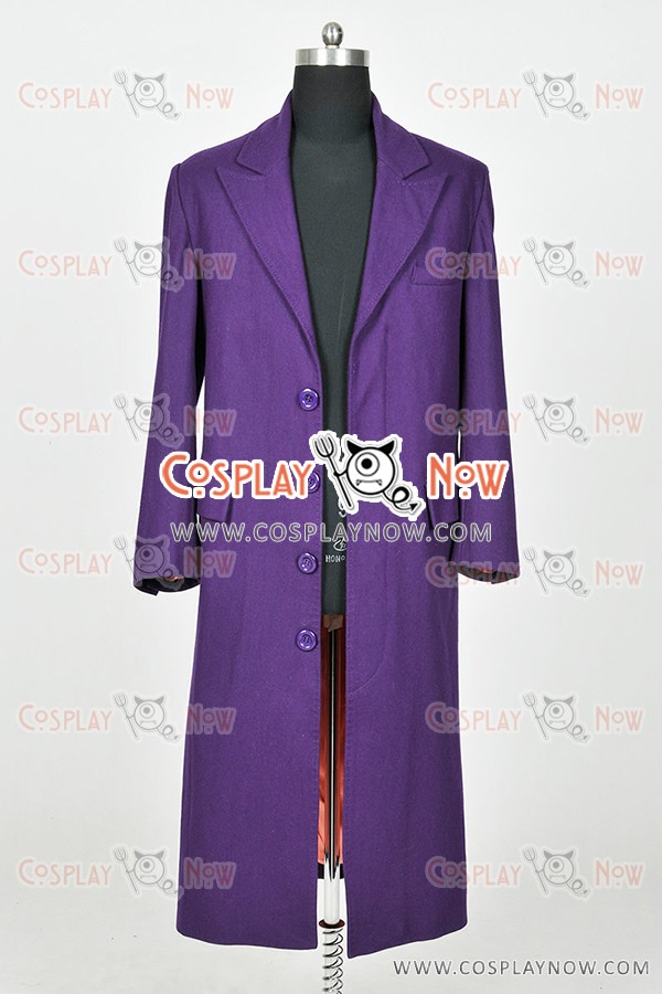 purple joker trench coat