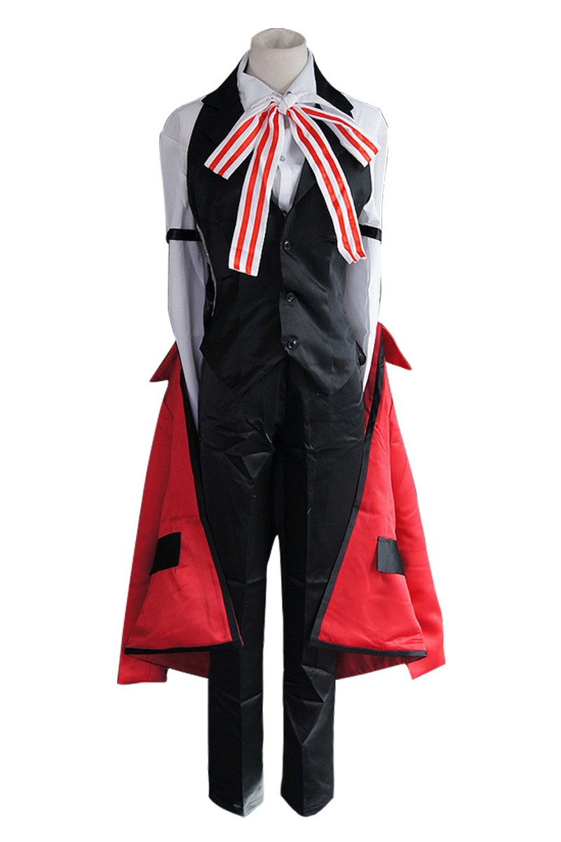 Grell Sutcliff Costume For Black Butler Cosplay Black Vest Uniform