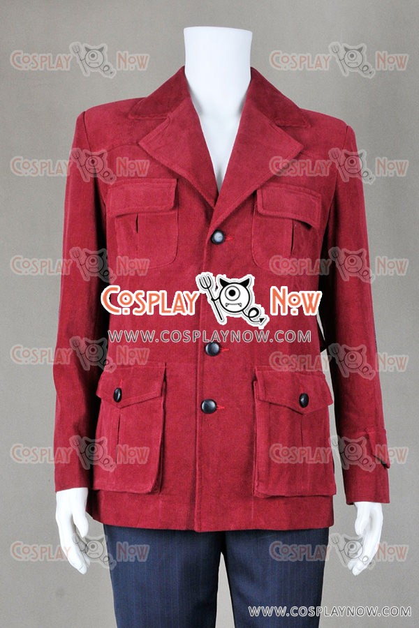 The Fourth Doctor 4th Dr Costume For Doctor Who Cosplay Red Corduroy ...