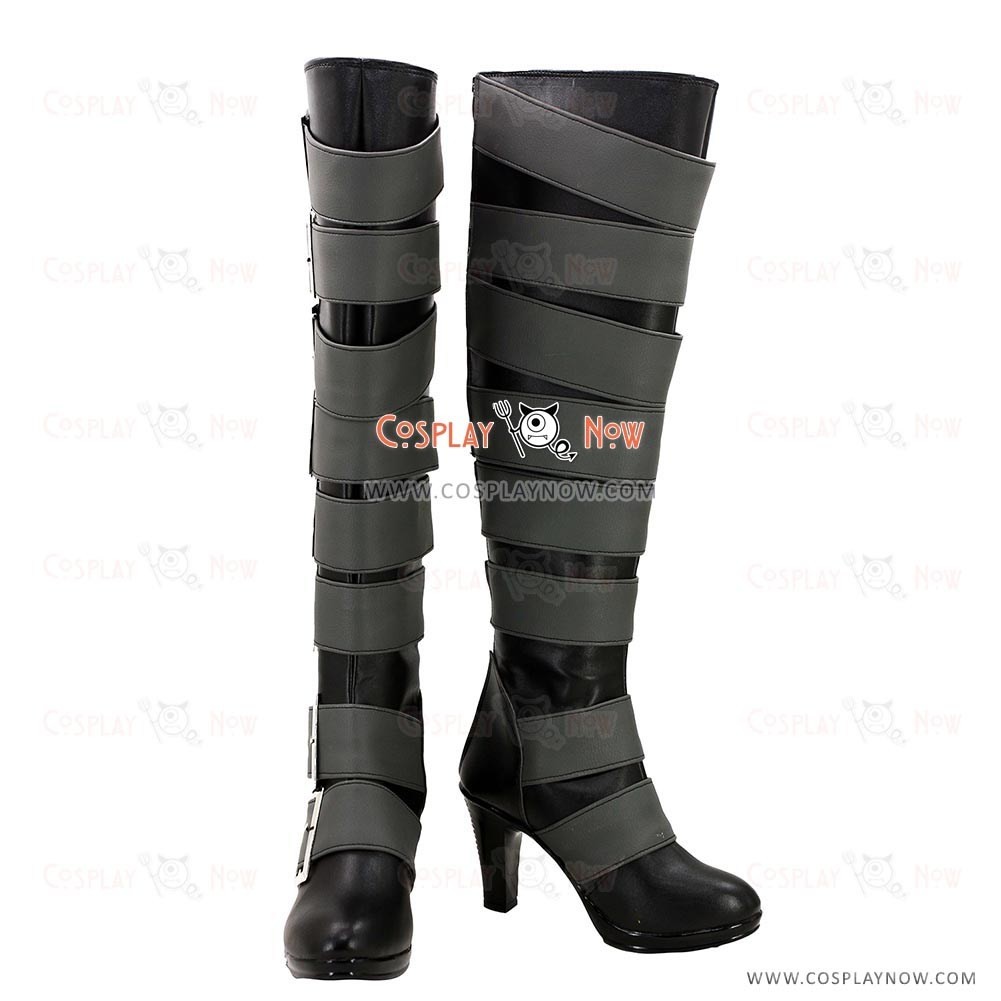 Black Butler Undertaker Black Shoes Cosplay Boots