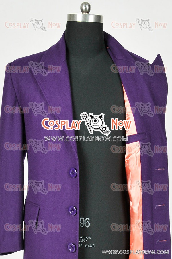 purple joker trench coat