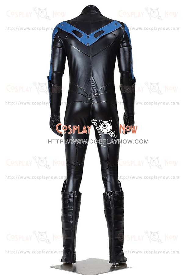 Nightwing Costume For Batman Arkham City Cosplay Jumpsuit Uniform